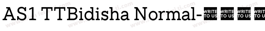 AS1 TTBidisha Normal字体转换